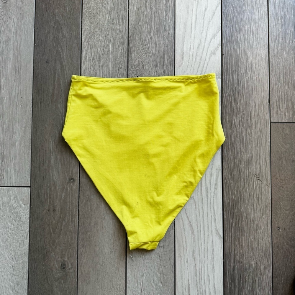 ZARA Bikini High-Waist Olive Green Yellow | Size: Medium | New With Tags - Picture 5 of 5